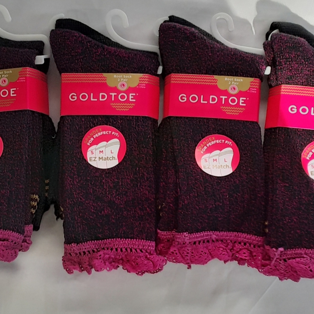 Goldtoe Girl's Size Large Boot Sock